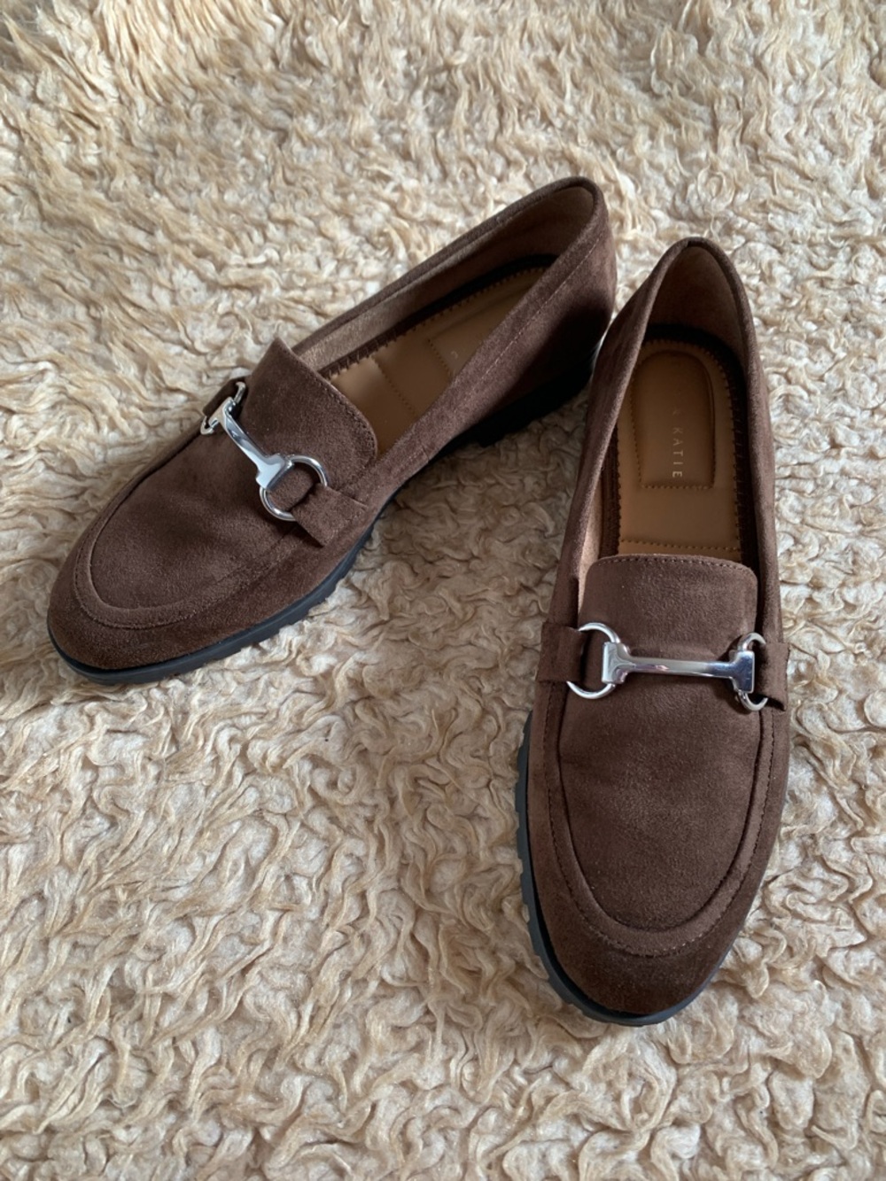 Brown Slip On Suede Loafers